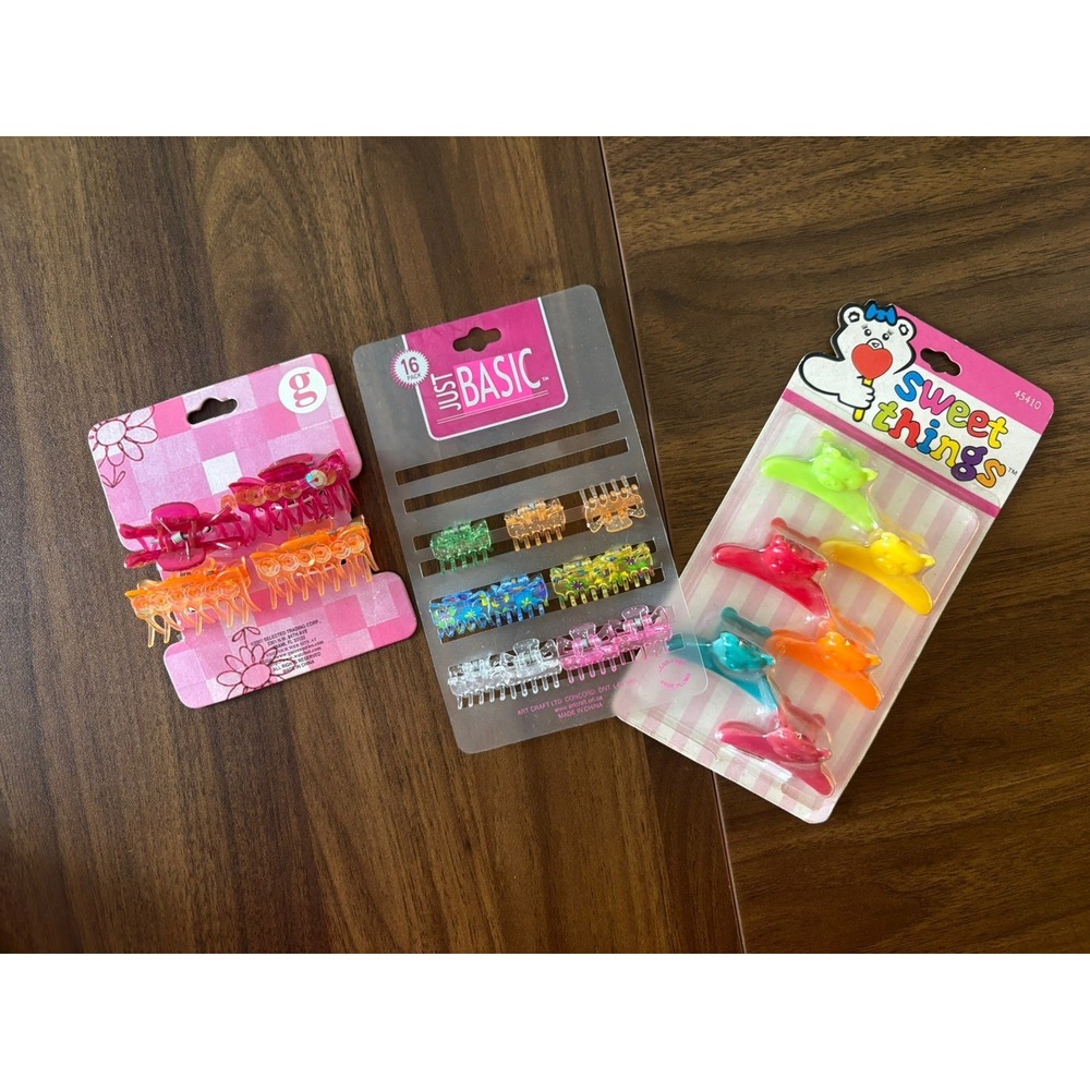 90s Claw Clip Updo Accessory Clip Mixed Lot  vintage retro